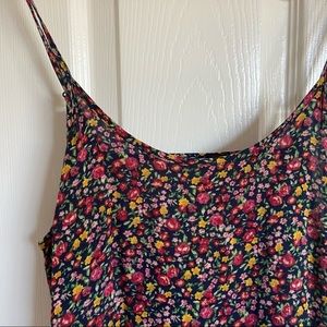 tiered floral print dress